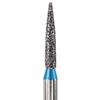 NeoDiamond® Crown/Bridge & Operative Diamond Burs – FG, Flame, 25/Pkg - Medium, Blue, # 862, 1.2 mm Diameter, 6.0 mm Length