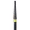 NeoDiamond® Finishing Burs – FG, Very Fine, Yellow, 25/Pkg - Round End Taper, # 856, 1.6 mm Diameter, 8.0 mm Length