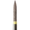 NeoDiamond® Finishing Burs – FG, Very Fine, Yellow, 25/Pkg - Flame, # 862, 1.6 mm Diameter, 8.0 mm Length