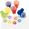 Paw Stampers, Plastic, Assorted Colors, Non-toxic, 1" W x 1-1/2" H