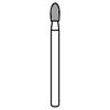 NeoBurr® Trimming and Finishing Burs – FG, 12 Blades - Egg, # 7406, 1.8 mm Diameter, 3.7 mm Length, 10/Pkg