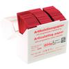 Papier à articuler Hanel en bandes – 200 µm, rouge, 300/boîte distributrice