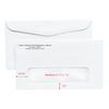Single Window Envelopes – Self-Seal, Security-Lined, White, Personalized, 6-1/2" W x 3-5/8" H, 500/Pkg