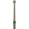 Diamond Instruments – FG, Coarse, Green, Round, Round End, 5/Pkg - 801LG-016-FG, 1.6 mm Head Diameter, 1.6 mm Head Length