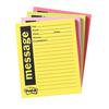 Telephone Message Pads, Assorted Colors, 4