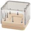 Magnetic Bur Blocks - 8 Holes FG/HP/RA, Beige