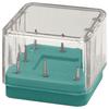 Magnetic Bur Blocks - 8 Holes FG/HP/RA, Teal