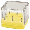 Magnetic Bur Blocks - 8 Holes FG/HP/RA, Neon Yellow