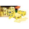 Canary Yellow - Cabinet Pack Rules Super Sticky Notes, 4" x 4", 12 Pads/Pkg