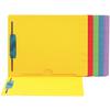 11-pt Color-Coded End-Tab File Folder with Full Pocket, Positions 1 and 3, White,  9-1/2" x 12-1/4", 50/Box
