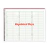 Undated Wirebound Appointment Book with Regular Unprinted Days (115), 11" x 8-1/2"