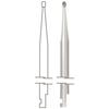 Midwest® Surgical Carbide Burs, LAOS - Round, # 1, 0.8 mm Diameter, 0.8 mm Length, 10/Pkg
