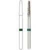 Midwest® Once™ Single Use Diamond Bur – FG, Coarse, Cone, Taper Round End, 25/Pkg - Coarse, Green, Taper Round End, # 856, 1.6 mm Diameter, 8.0 mm Length
