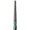 NeoDiamond® Crown/Bridge & Operative Diamond Burs – FG, Coarse, Cone, 25/Pkg - Green, Round End Taper, # 850, 1.3 mm Diameter, 10.0 mm Length