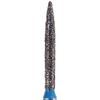 NeoDiamond® Crown/Bridge & Operative Diamond Burs – FG, Flame, 25/Pkg - Medium, Blue, # 863, 1.2 mm Diameter, 10.0 mm Length