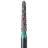 NeoDiamond® Crown/Bridge & Operative Diamond Burs – FG, Cylinder, 25/Pkg - Coarse, Green, Beveled Cylinder, # 886, 1.2 mm Diameter, 10.0 mm Length