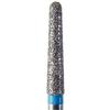 NeoDiamond® Crown/Bridge & Operative Diamond Burs – FG, Medium, Cone, 25/Pkg - Blue, Round End Taper, # 856, 1.8 mm Diameter, 9.0 mm Length