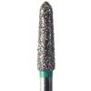 NeoDiamond® Crown/Bridge & Operative Diamond Burs – FG, Coarse, Cone, 25/Pkg - Green, Pointed Taper, # 878, 2.1 mm Diameter, 8.0 mm Length
