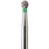 NeoDiamond® Crown/Bridge & Operative Diamond Burs – FG, Round, # 801, 25/Pkg - Coarse, Green, 1.8 mm Diameter, 1.6 mm Length