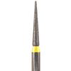 NeoDiamond® Finishing Burs – FG, Very Fine, Yellow, 25/Pkg - Pointed Cone, # 858, 1.4 mm Diameter, 8.0 mm Length