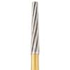 Patterson® Trimming and Finishing Carbide Burs – FG Standard, 12 Blade - Tapered Fissure, # 7702, 1.0 mm Diameter, 4.9 mm Length