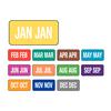 Jewel Tone™ Monthly Aging Labels