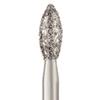 Patterson® Disposable Diamonds – FG, 25/Pkg - Fine, Red, Football Point End, # 368, 2.3 mm Diameter, 5.0 mm Length