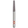 Two Striper® TSZTech™ FG Long Diamond Burs – FG Long Shank, Orange, 5/Pkg - Cone Round End, # L770.8Z,1.7 mm Major/1.2 mm Minor Diameter, 8.0 mm Length