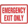 Emergency Glow in the Dark Signs - Emergency Exit Only, 10" x 7"
