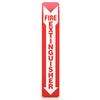 Emergency Glow in the Dark Signs - Fire Extinguisher, Sign 4" x 18"