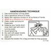 Handwashing Technique Label – 5/Pkg 