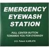 Emergency Eyewash Stations Labels and Signage - Eyewash Label