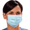 TIDIShield™ Fluid Resistant Procedure Facemasks, 50/Box - Ocean Blue, Level 2
