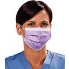 TIDIShield™ Fluid Resistant Procedure Facemasks, 50/Box - Lavender Swirl, Level 1