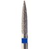 Singles Disposable Diamonds – FG, Flame, 25/Pkg - Medium, Blue, # 1512.8M, 1.200 mm Diameter, 8.000 mm Length