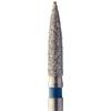 Singles Disposable Diamonds – FG, Flame, 25/Pkg - Medium, Blue, # 1516.8M, 1.600 mm Diameter, 8.000 mm Length