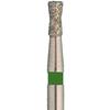 Singles Disposable Diamonds – FG, Inverted Cone, 25/Pkg - Coarse, Green, Hourglass (Diablo), # 0416C, 1.400 mm Diameter, 2.200 mm Length