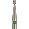 Singles Disposable Diamonds – FG, Inverted Cone, 25/Pkg - Coarse, Green, # 0316C, 1.600 mm Diameter, 1.500 mm Length