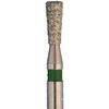 Singles Disposable Diamonds – FG, Inverted Cone, 25/Pkg - Coarse, Green, # 0316.4C, 1.600 mm Diameter, 4.000 mm Length