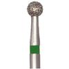 Singles Disposable Diamonds – FG, Round, 25/Pkg - Coarse, Green, # 0123C, 2.300 mm Diameter, 2.300 mm Length