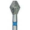 Diamond Instruments – FG, Barrel - Medium, Blue, Bevel, 811-033-FG, 3.3 mm Head Diameter, 4.0 mm Head Length, 5/Pkg