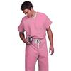 Fashion Seal Healthcare® Unisex Fashion Scrub Shirts, 65/35 Fashion Poplin® - Pink, Extra Small