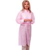 Isolation Gowns – Universal, 50/Pkg - Elastic Cuffs, Pink