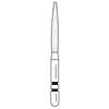 Two Striper® Diamond Burs – FG, 5/Pkg - very Fine, Yellow, Flame, # 260, 1.4 mm Major/0.5 mm Minor Diameter, 10.0 mm Length