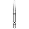 Two Striper® Diamond Burs – FG, Coarse, Green, Taper Flat End, 5/Pkg - # 703, 1.8 mm Major/1.1 mm Minor Diameter, 10.0 mm Length