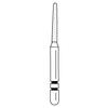 Two Striper® Diamond Burs – FG, Coarse, Green, Taper Round End, 5/Pkg - # 781, 1.2 mm Major/0.8 mm Minor Diameter, 8.0 mm Length