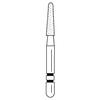 Two Striper® Diamond Burs – FG, 5/Pkg - Fine, Red, Taper Round End, # 799, 1.5 mm Major/0.8 mm Minor Diameter, 6.5 mm Length