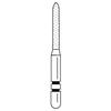 Two Striper® Diamond Burs – FG, Fine, Red, Cylinder Bevel End, 5/Pkg - # 248, 1.1 mm Major/0.4 mm Minor Diameter, 8.0 mm Length