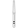 Two Striper® Diamond Burs – FG, Fine, Red, Taper Flat End, 5/Pkg - # 703, 1.8 mm Major/1.1 mm Minor Diameter, 10.0 mm Length
