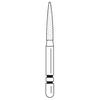 Two Striper® Diamond Burs – FG Long, 5/Pkg - Coarse, Green, Flame, # L260, 1.4 mm Major/0.4 mm Minor Diameter, 8.0 mm Length